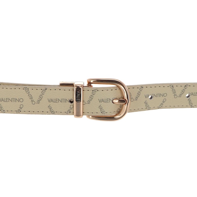 Valentino Liuto Logo Belt W110 Ecru/Multi/Oro - Can be Shortened,