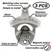 Luwanburg Wall Mounted Magnetic Bottle Opener Cheers, Mountable Beer Cap