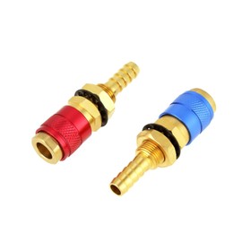 tig Water Cooler Quick Connect, Quick Connect Fittings, 2PCS 8mm Water Cooled Gas Adapter Quick Connector Fitting for Tig Welding Torch Quick Connect Tig Welding Torch Accessories Kit Tig Torch Tool