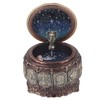 Vintage Music Box with 12 Constellations Rotating Goddess Twinkling LED