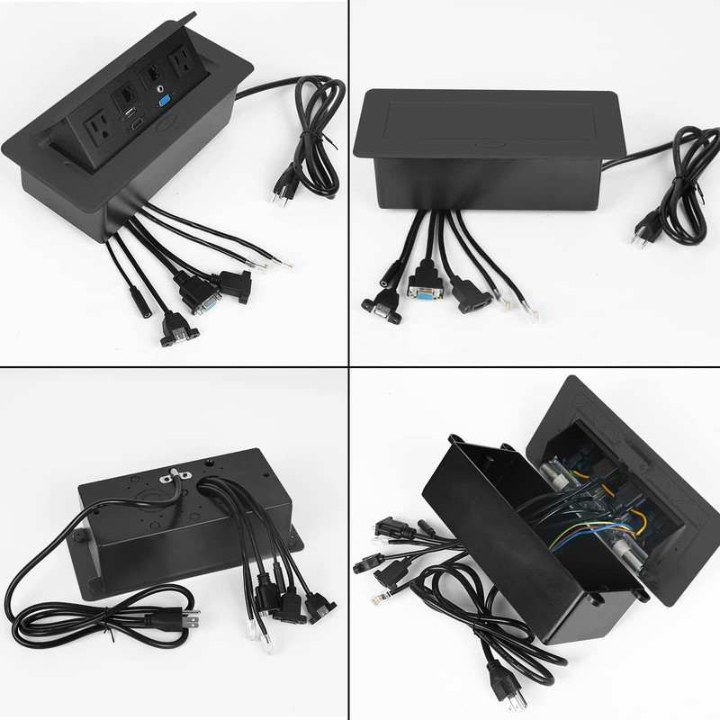 Table Pop up Power Strip Box Desktop Pop Up Outlet