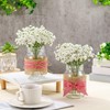 Daifunli 46 Pcs Red Gingham Picnic Party Centerpieces for Table