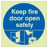 V Safety Photoluminescent Dorgard Keep Fire Door Open Safely 150