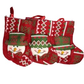 Vaga 12 Botas Navideñas Colgante Decoración Navidad 16cm