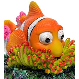 Supa Luftbetriebener Clownfisch Aquarium/Aquarium-Ornament, realistische Details, ca. 12,0 cm (L) x 9,0 cm (B) x 9,5 cm (H)