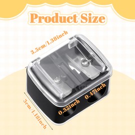 5 Pack Eyeliner Sharpener Make up Pencil Sharpener, Lip Liner Sharpener, Cosmetic Lip Pencil Sharpener Sharpener, Black Cosmetic Pencil Sharpener Hand Pencil Sharpener for Eyeliner Lip Liner Pencils