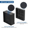 sourcing map Bed Risers 4Pcs, 1.5 Inch Furniture Risers Square