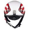 VCOROS Half Helmets Motorcycle VHF04 Open Face Sun Visor Quick