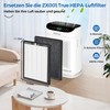 ZXBEER Replacement Filter Compatible with ZX001 Air Purifier, 3-IN-1 HEPA