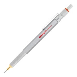 rOtring 800 Lápiz mecánico retráctil, 0.5 mm, cuerpo color negro