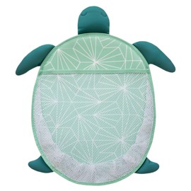 Oceana Bath Toy Organizer with Suction Cups by Copper Pearl: Extra-Large Mesh Bath Toy Holder for Bathtub, Quick-Dry Bath Toy Storage Net, Convenient Bath Toy Net for Tub - Wade