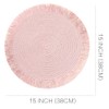 IcosaMro Pink Placemats Set of 6 for Dining Table, 15