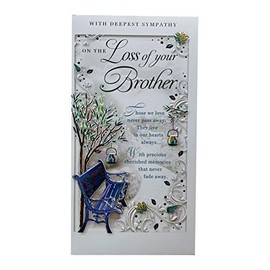 Sensations On The Loss of Your Brother Autumn Design Sympathy Opacity Card