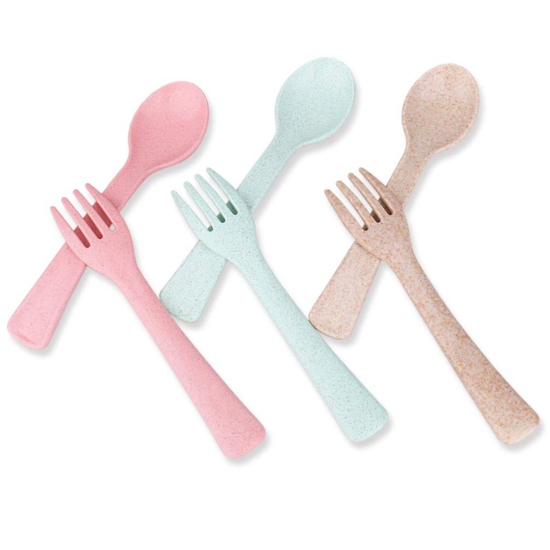 Kids Spoons and Forks Set, 6 pcs