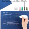 12PCS Glue Applicators Bottles,30ml Plastic Squeezable Dropper Bottles with Blunt