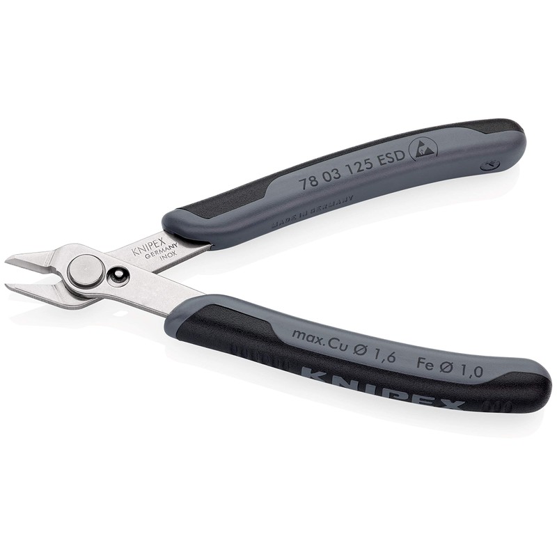Knipex 78 03 125 ESD"Super-Knips" 4,92" dissipative Electronics Cutter