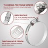 MECCANIXITY 6 Inch Stainless Steel Hose Clamp, Worm Gear Clamp