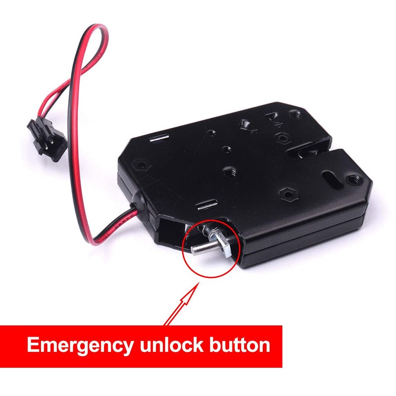 ATOPLEE Electronic Lock, 1pcs DC 12V 2A Carbon Steel Solenoid