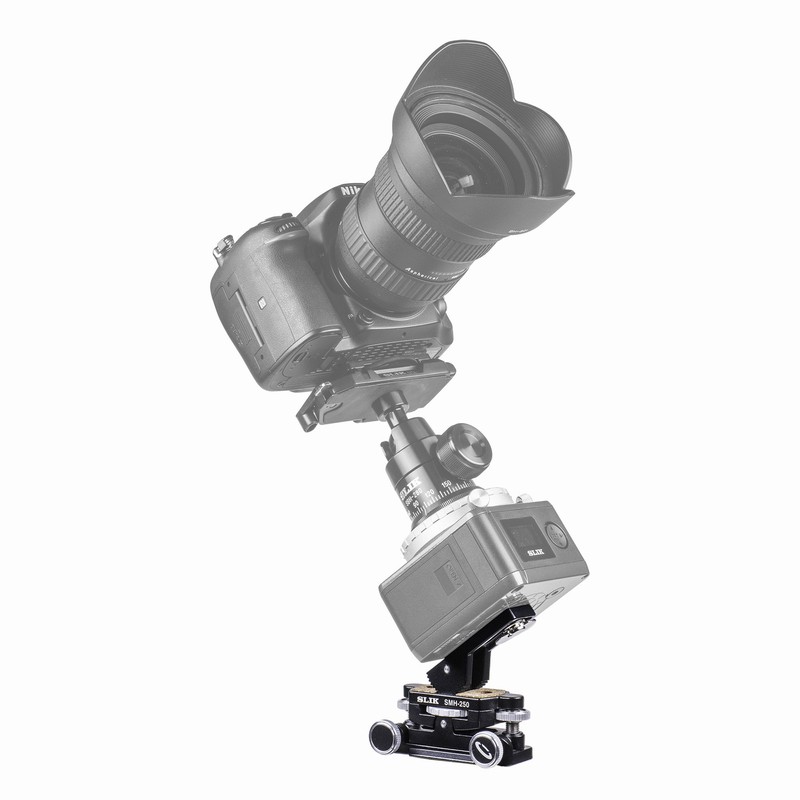SLIK Micromotion Head SMH-250 Bi-Axis Aluminum Diecast Compatible Arca-Swiss Standard
