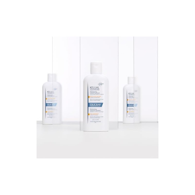 DUCRAY Kelual Squanorm Shampoo Tratante, Para Caspa Seca, 200 ml