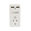 Korjo AUS USB Adaptor Australia, 2X USB Sockets, 1x AUS/NZ
