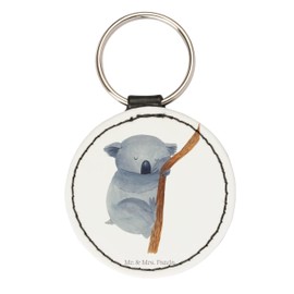 Mr. & Mrs. Panda Parent New Round Keyring Koala Bear, White