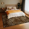 MAYDUNLAY Leopard Area Rug 5x7 for Bedroom,Cheetah Print Carpets for