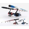 Fishing Rod and Reel Combos Collapsible Fishing Rod Kit,2PCS Telescopic
