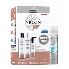 Nioxin Hair System Care Kit 3 with Instant Fullness Dry Cleanser, Peppermint Oil, 4.52 oz.