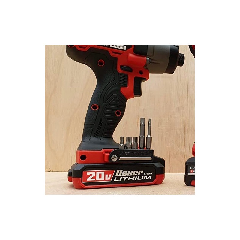 StealthMounts Bauer 20V Magnetic Bit Holder | Bauer Drill Organizer