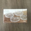 Godinger Dublin Collection Crystal 4" Coasters Shannon Design by Godinger