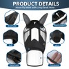Horse Fly Mask with Ears Long Nose Full Face,Nose Net