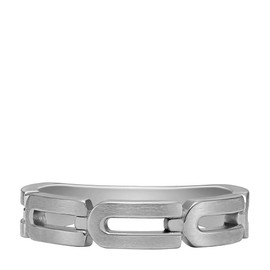 FOSSIL Men's Ring Heritage D-Link Chain Stainless Steel JF046930408, Stainless Steel, No Gemstone