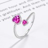 Step Forward S925 Sterling Silver July Birthstone Ring for Women,