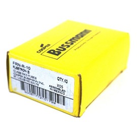 Bussman FRN-R-10 10 Amp 250Vac/125Vdc Fusetron Dual-Element Time-Delay Fuse