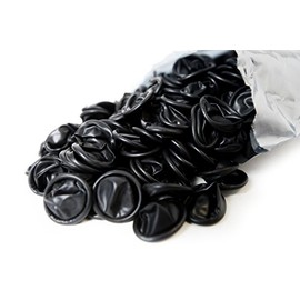Bertech Static Dissipative Latex Conductive Finger Cots, Powder-Free, Large, Black (Pack of 720)