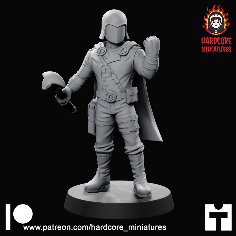 Character Snake Commander 32mm army builder set 1 3d printed