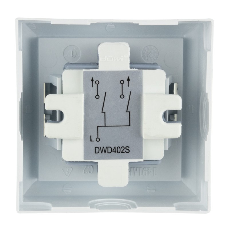 REV PlanoLuxe 0511462777 Surface-Mounted Series Switch White