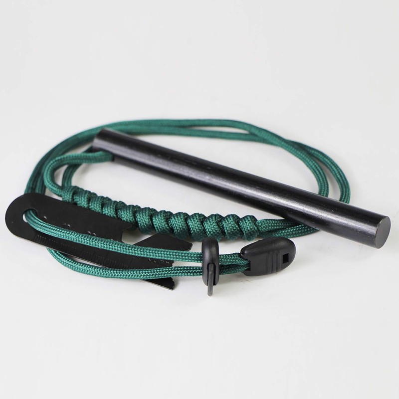 Fire Starter Fire Steel with Multifunctional Scraper, 7 Core Strands