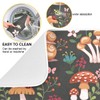 Mushroom with Snails Dish Drying Mat Absorbent Kitchen Pads for