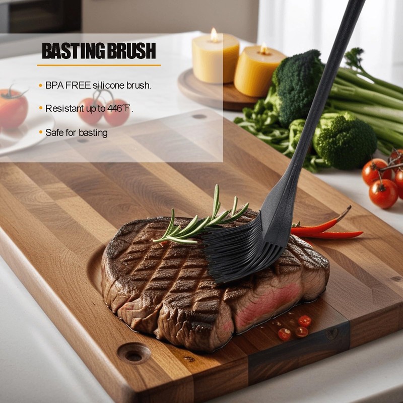 Ortarco Silicone Basting Pastry Brush for Baking Cooking Bbq Grill