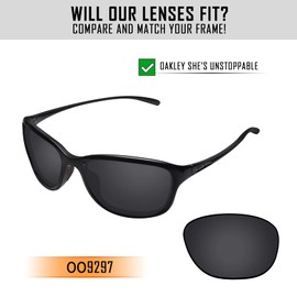 TRUSHELL Polarized Replacement Lenses & Nose Pad for Oakley She's Unstoppable OO9297 Sunglass Ocean Blue - Polarized