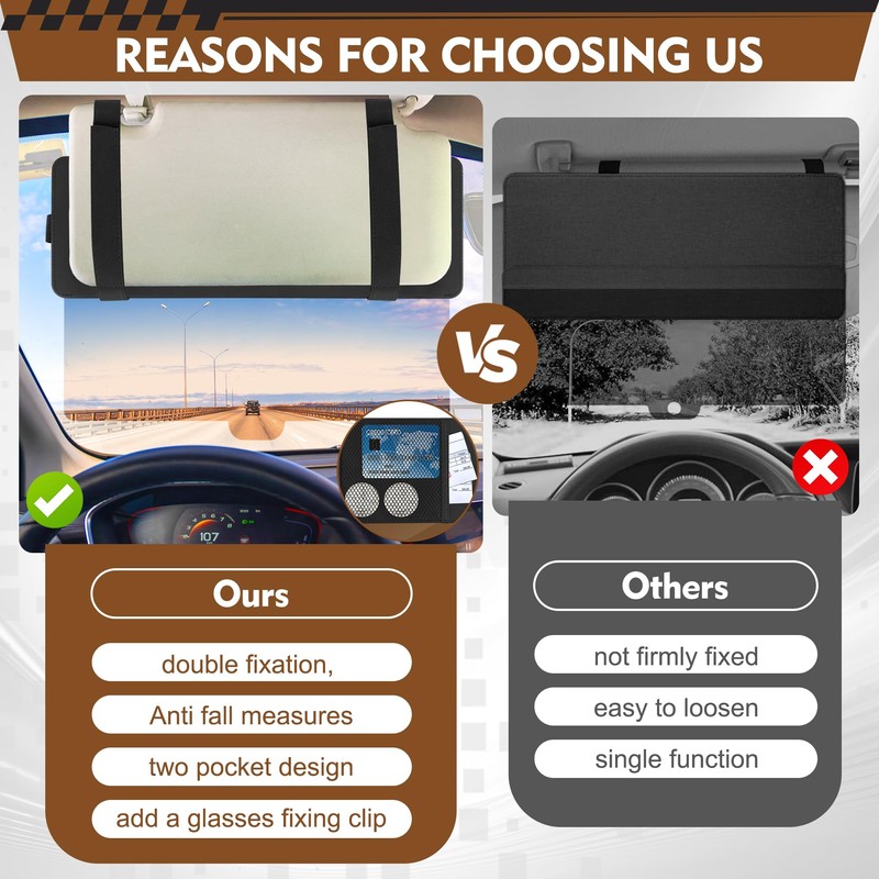Windspeed Polarized Sun Visor Extender for Car Visor Extender Sun