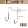Lumivra 2Pcs Over Door Storage Hooks – Double Hanger for