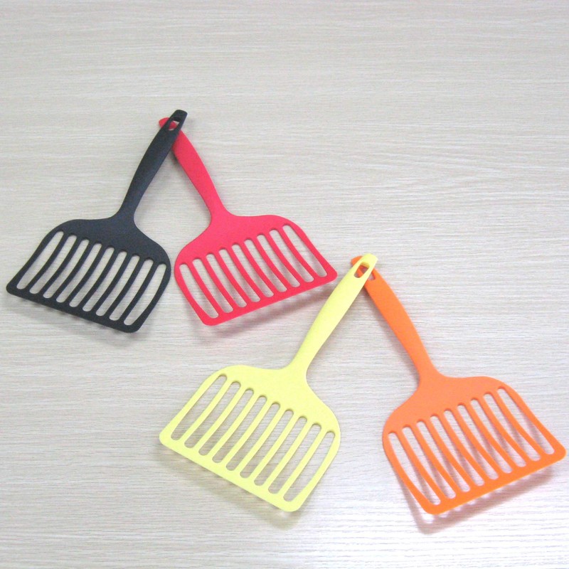 Nagao Tsubamesanjo Okonomiyaki Spatula, Large, 66 Nylon, Orange, Made in