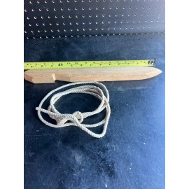 United States Military New US Military Oak Wooden Tent Stake  - 16”inch & 6’ft  Rope Lasso made in USA
