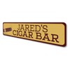 Custom Cigar Bar Sign - 4 x 18