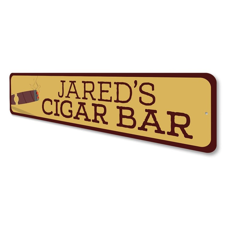 Custom Cigar Bar Sign - 4 x 18