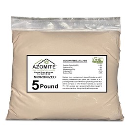 Azomite Organic Micronized Mineral Fertilizer Trace 0-0.2, 05 Lbs Tan
