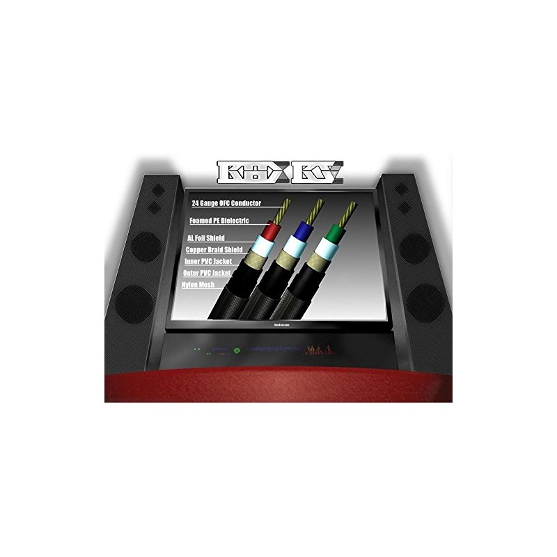 KnuKonceptz KHX Component Video Cable 24 Gauge Copper Core -